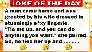 Funny jokes! - A man came home and was greeted by his wife dressed in stunningly ....- 01.06.2022