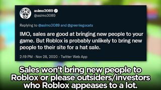ROBLOX BROUGHT BACK SALES?