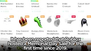 ROBLOX BROUGHT BACK SALES?