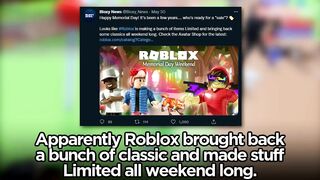 ROBLOX BROUGHT BACK SALES?