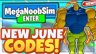 (JUNE 2022) ALL *NEW* SECRET OP CODES In Roblox Mega Noob Simulator Codes!