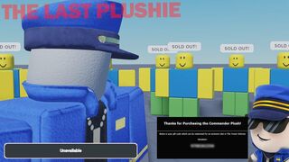 THE LAST COMMANDER PLUSHIE! TAKE IT! (TDS Memes) - Roblox