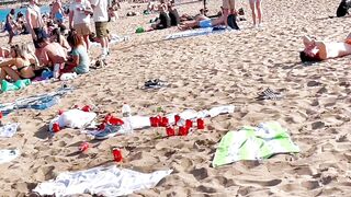 Barcelona beach walk 2022 / beach Sant Sebastia ????️????????Spain best beaches