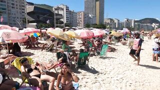 ????????Rio de Janeiro COPACABANA Beach Walk Tour BRAZİL