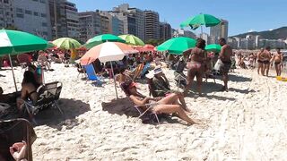 ????????Rio de Janeiro COPACABANA Beach Walk Tour BRAZİL