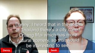 Real English Conversation 2 - Future travel Conversation with Subtitles