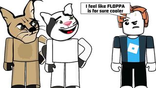 Floppa vs Beluga on Roblox