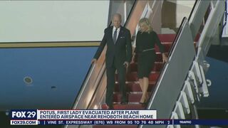 Biden evacuated after plane entered airspace near Delaware beach home