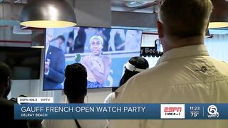 Family and friends support Coco Gauff from Delray Beach