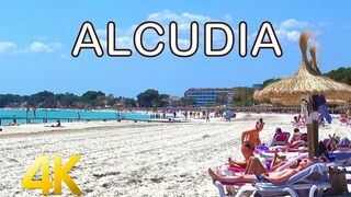 ALCUDIA MALLORCA 2022 BEACH OLD TOWN 4K