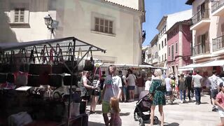 ALCUDIA MALLORCA 2022 BEACH OLD TOWN 4K