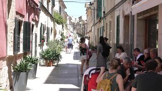 ALCUDIA MALLORCA 2022 BEACH OLD TOWN 4K