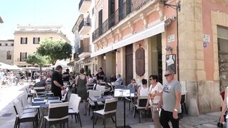 ALCUDIA MALLORCA 2022 BEACH OLD TOWN 4K