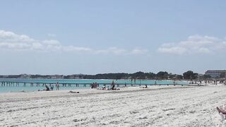 ALCUDIA MALLORCA 2022 BEACH OLD TOWN 4K