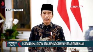 Melalui Akun Instagram, Presiden Jokowi Sampaikan Ucapan Duka Atas Meninggalnya Putra Ridwan Kamil