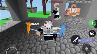 This block clutch saved me ???????? (roblox bedwars)