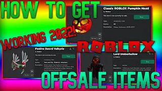 How To Unlock Any Off-Sell Items On Roblox