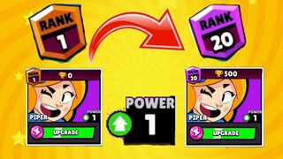 Piper Rank 20 & 1 Power #piper #brawlstars @Brawl Stars #8brawlgaming @8 Brawl Gaming ????