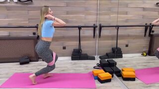 Fitness pumping for hips, leg stretching Contortion and Yoga Training