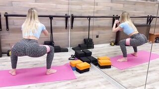 Fitness pumping for hips, leg stretching Contortion and Yoga Training