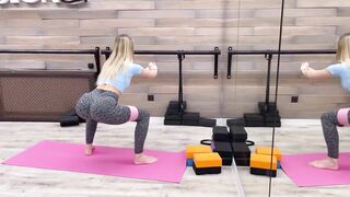 Fitness pumping for hips, leg stretching Contortion and Yoga Training