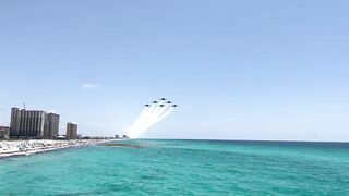 Blue Angels Pensacola Beach Flyby 6/6/22