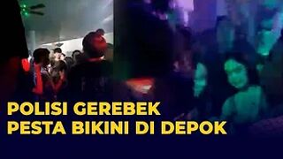 Detik-Detik Polisi Gerebek Pesta Bikini di Depok! Begini Penjelasan Polda Metro Jaya!