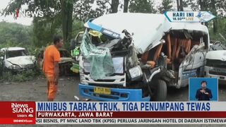 Mobil Travel Tabrak Truk, 3 Orang Tewas #iNewsSiang 06/06