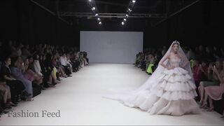 Models CAN'T WALK in huge wedding dresses during Maram Borhan Fall/Winter 2022-23 Fashion Show