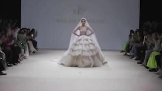 Models CAN'T WALK in huge wedding dresses during Maram Borhan Fall/Winter 2022-23 Fashion Show