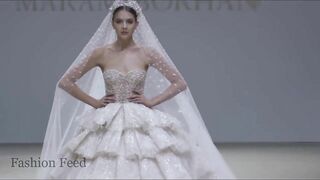 Models CAN'T WALK in huge wedding dresses during Maram Borhan Fall/Winter 2022-23 Fashion Show