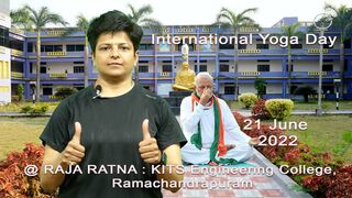 International Yoga Day is celebrating @ RAJA RATNA : KITS Engineering College Rcpm, Bakula Vyas