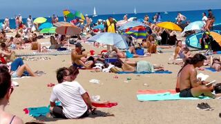 Beach Barceloneta / Barcelona beach walk ????️????????Spain best beaches