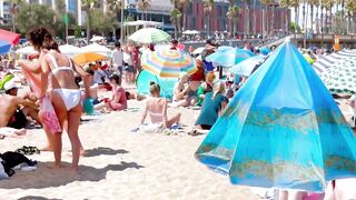 Beach Barceloneta / Barcelona beach walk ????️????????Spain best beaches