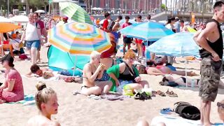 Beach Barceloneta / Barcelona beach walk ????️????????Spain best beaches