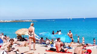 Beach Barceloneta / Barcelona beach walk ????️????????Spain best beaches