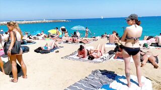 Beach Barceloneta / Barcelona beach walk ????️????????Spain best beaches