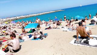 Beach Barceloneta / Barcelona beach walk ????️????????Spain best beaches