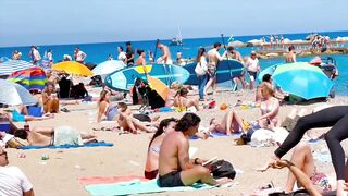 Beach Barceloneta / Barcelona beach walk ????️????????Spain best beaches