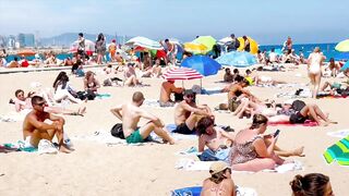 Beach Barceloneta / Barcelona beach walk ????️????????Spain best beaches