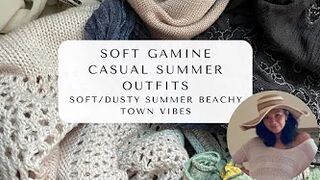 Soft Gamine Summer Outfit Ideas: Soft Summer Seasonal Color Beach Vibes