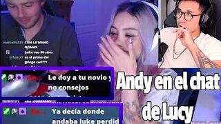 Andy entra al stream de Lucy y coquetea a su Novio