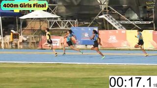 400m Girls Final Khelo India Youth Games Panchkula 2022