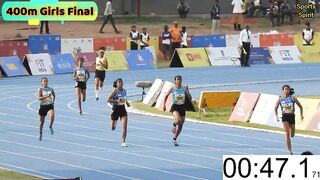 400m Girls Final Khelo India Youth Games Panchkula 2022