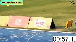 400m Girls Final Khelo India Youth Games Panchkula 2022