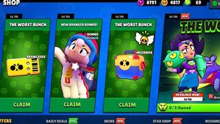 WORST BUNCH GIFTS!!!???????????? Brawl Stars GIFTS ???? and Opening Free mega Box????!