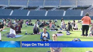 'Yoga on the 50' takes over Soldier Field