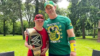 John Cena meets teen who fled Ukraine