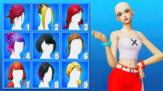 GUESS THE HAIRSTYLE BY THE SKIN - FORTNITE CHALLENGE