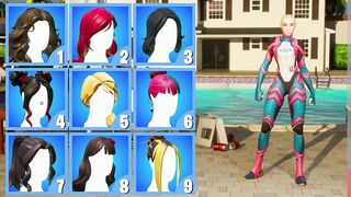 GUESS THE HAIRSTYLE BY THE SKIN - FORTNITE CHALLENGE